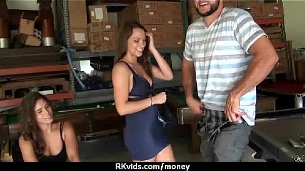 Amateur girl accepts cash for sex from stranger 15