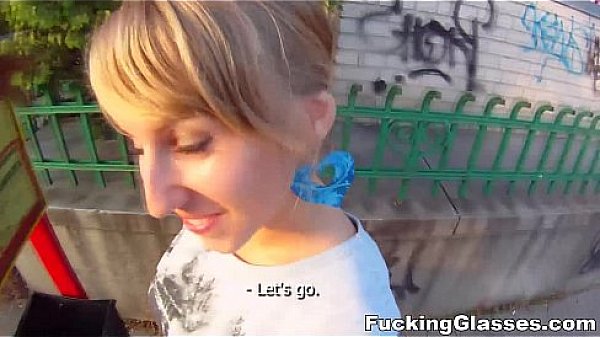 Fucking Glasses - This blonde beauty claims she has a boyfriend waiting for her in another city  