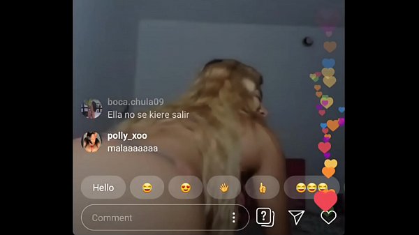 IG model @mayra.ibanez shows off the goods on live!  