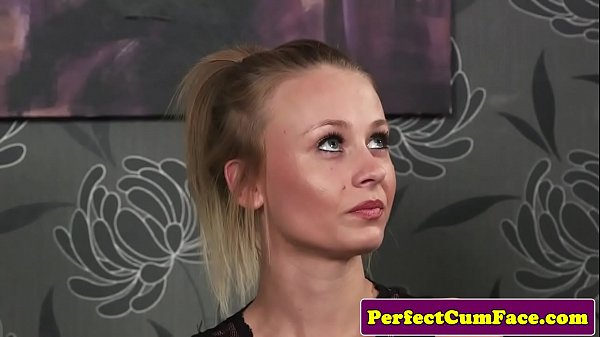 English babe sucking cock in stockings