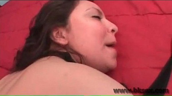 Curvy white girl plowed by black cock doggystyle - Interracial  