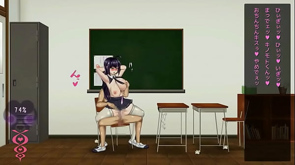 Pretty college lady having sex with a man in Breeding log new hentai game gameplay