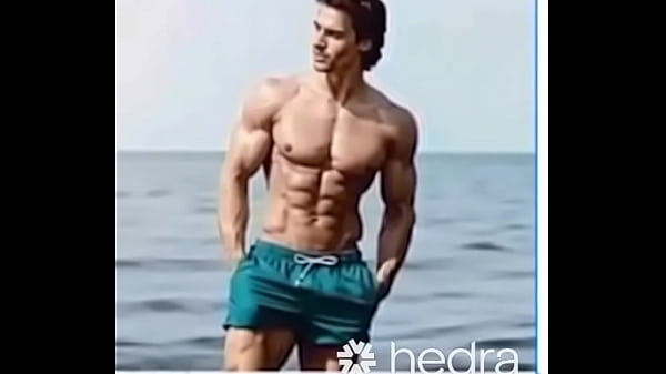 Muscle twink in water, man who falls into a transparent liquid !(AI-generated)