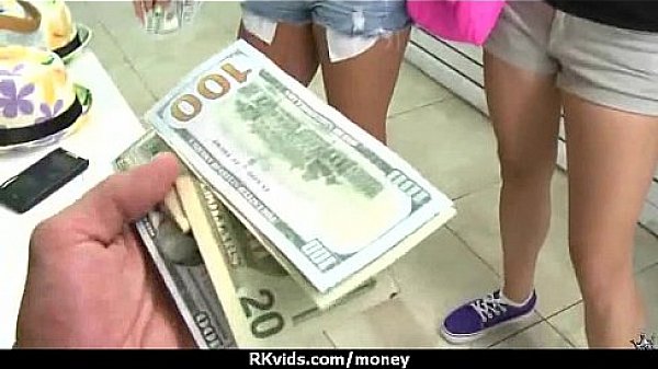 Slutty amateur babe is paid cash from some crazy public sex 11  