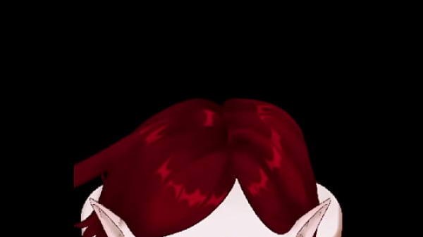 Red-haired elf girl blowjob