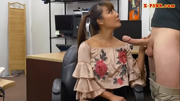 Busty Asian woman nailed at the pawnshop