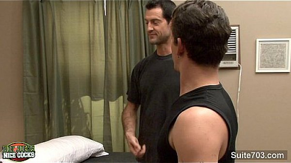 Sexy brunette jocks fucking hard