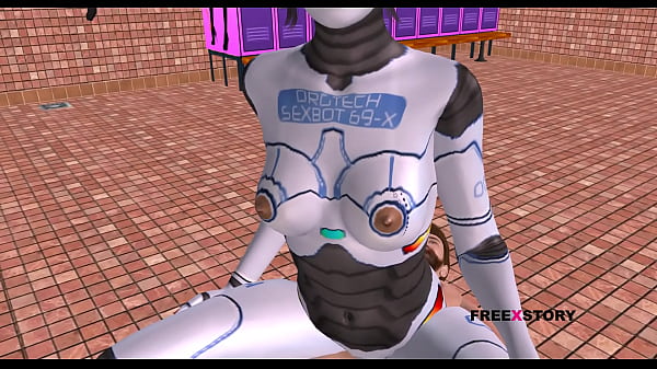 An Animated 3D Cartoon Porn Video - A Sexbot Robot Girl Giving Sexy poses then Riding a mans dick in Reverse Cowgirl Position. 