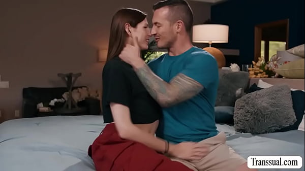 Hard play and naughty TS Amanda Riley fucking is explosive with sex dude Derek Kage 