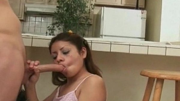 Doggy style sex  young brunette