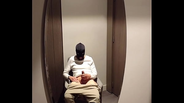 Masturbation mirror flip flops cum 