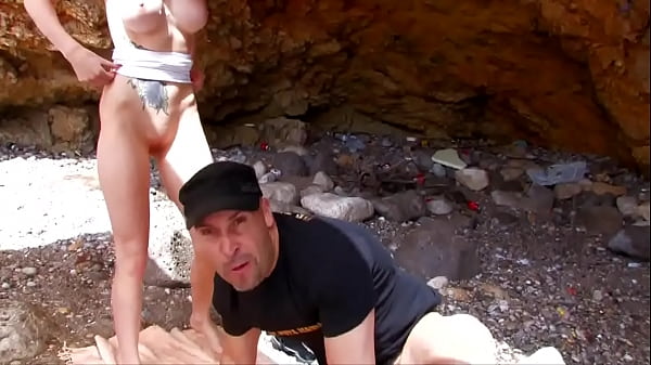 Blonde teen with big tits fucked in the sea 2 