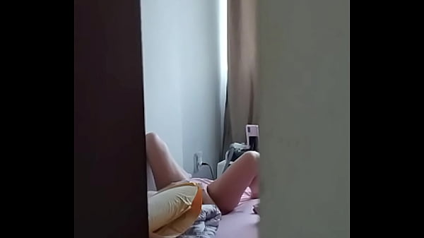 Mature MILF Caught Masturbating &mdash; Secret Door Peep (REAL)