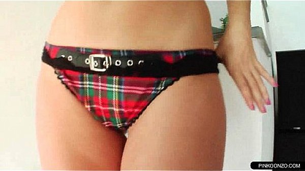 Slutty milf strips down to show of her shaved pussy