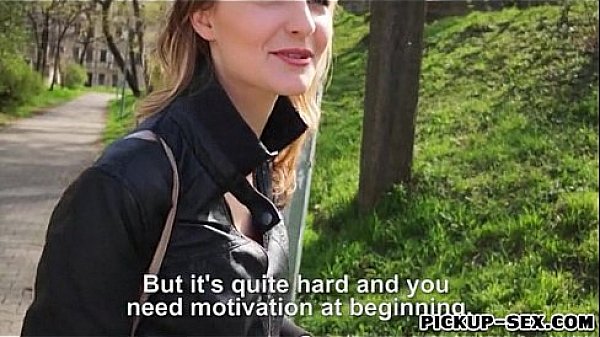 Czech girl Belle Claire fucked in exchange for a few bucks 