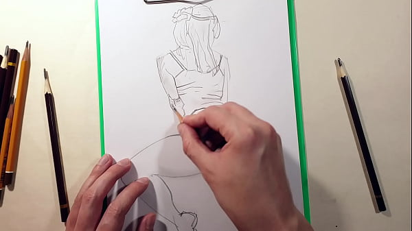 How to draw a pencil figure? Quick sketches