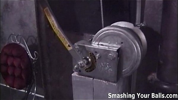 Two girls taking turns punishing Felix's balls