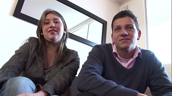 Amateur couple filming their first sex scene