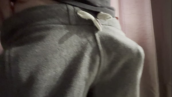 Big British cock explodes out from tracksuit - wow impressive  