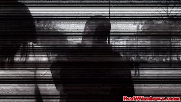 Gorgeous real hooker in fishnets facialized  