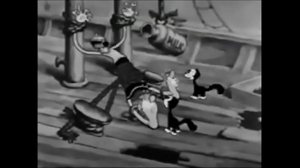 olive oyl tied up barefoot