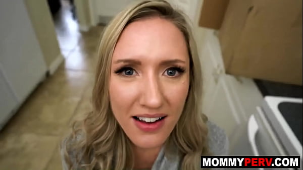 My hot step-mom sucked my dick before I left to  