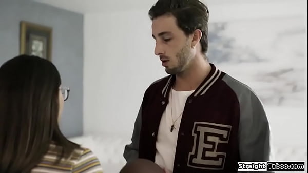 StraightTaboo.com - Nerd teen interviews a superstar jock and the guy tricks her into losing her virginity.They have rough sex and he facefucks her.Then he bangs her cunt