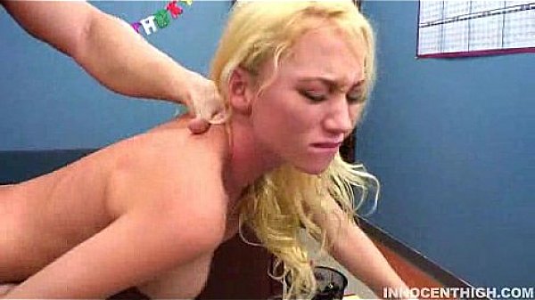 Busty blonde teen Madison Scott rides big dick  