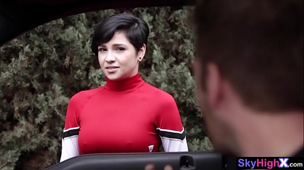 Pretty petite girl got a drive for a guy