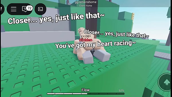 Thrusting inside her in roblox  