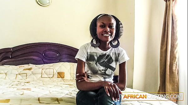 Black Amateur Cutie Looking to Get Her First Job