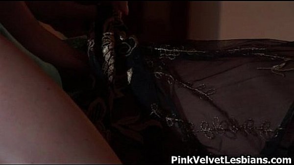 Super sexy brunette babe getting