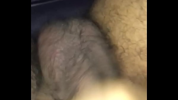 Huge dick gets cum all over and balls bounce