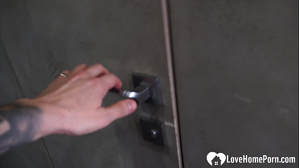 She sucked my cock while bathing