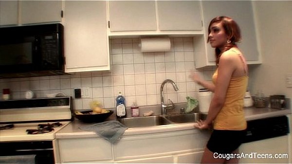 Sexy MILF Fucks a Brunette Teen