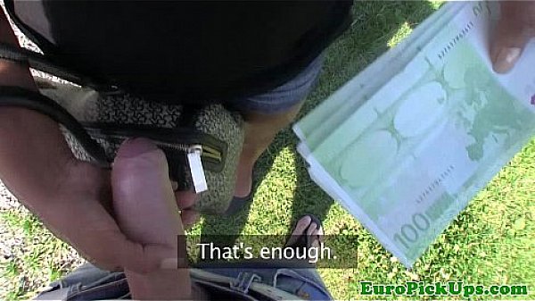 Sexy picked up euro teen sucking dick