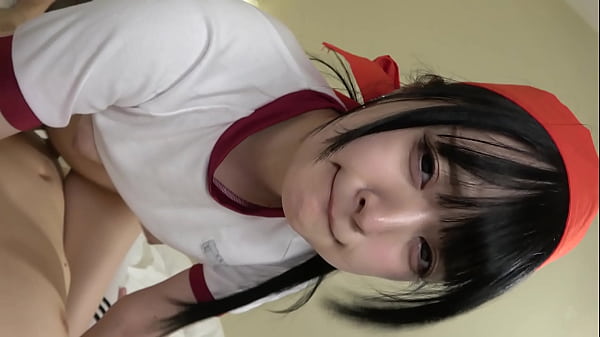 Uncensored, 19-year-old Japanese beauty. Black hair, big breasts. Creampie sex and blowjob. Cute cosplay
