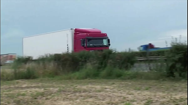 cute petite 18 year old teen girl public sex gang bang threesome by busy highway 