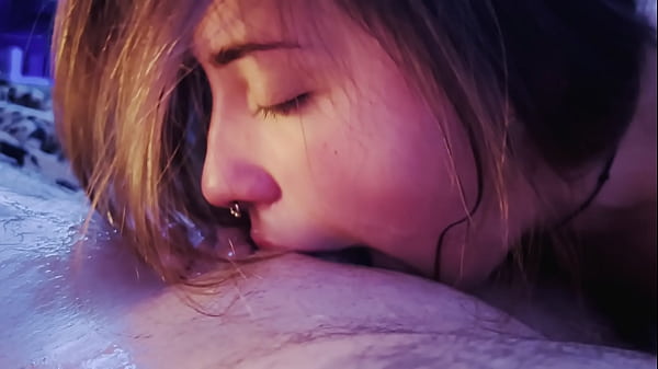 Wet blowjob until cum come in my Throat