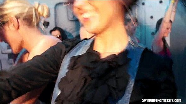 Party girls have fun in club