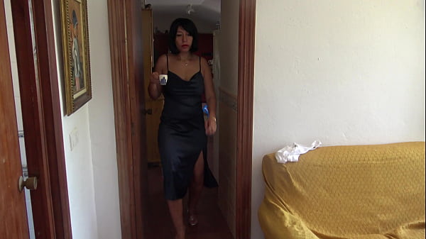 Stepson is SHOCKED when he discovers that his horny stepmother has a sex addiction