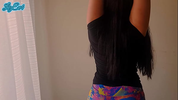 oops!! my BIG ASS stepsister couldn't finish her yoga workout routine  