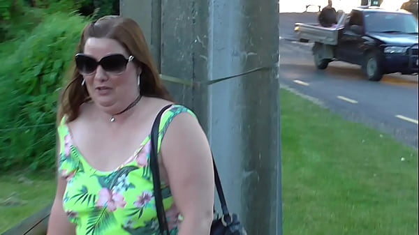 Dirty bitch pisses and exposes herself in public  