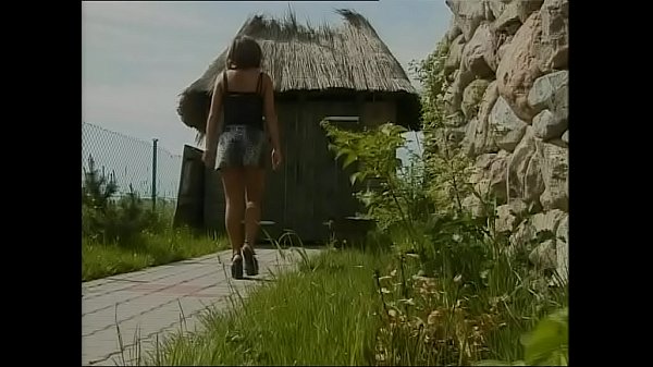 A man spies a cute girl fingering her pussy in the toilet