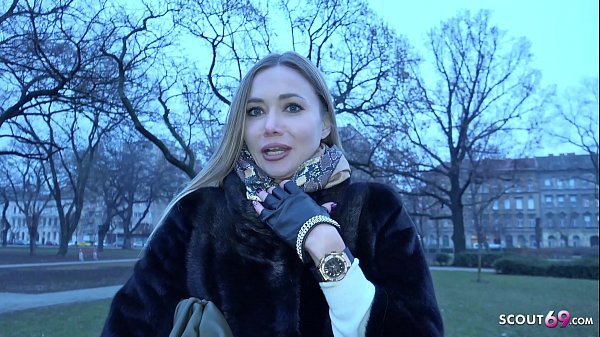 GERMAN SCOUT - BLUE EYES POLINA SEDUCE TO ASS FUCK FOR CASH AT FAKE MODEL JOB