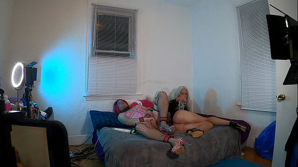 Trans Women Masturbation till Orgasm Together  