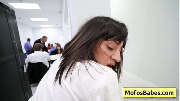 Watch this busty milf enjoy office fuck and cock sucking