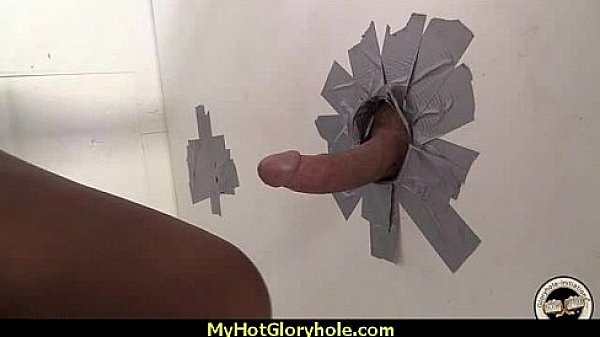 Hot couple having oral sex in gloryhole interracial 15 