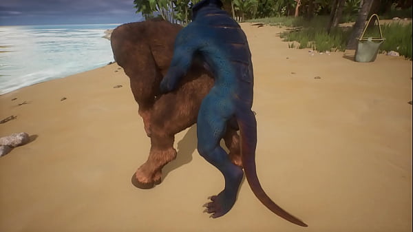 Minotuar has sex with Lizard