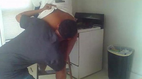 Eating my friend Ebony's big booty